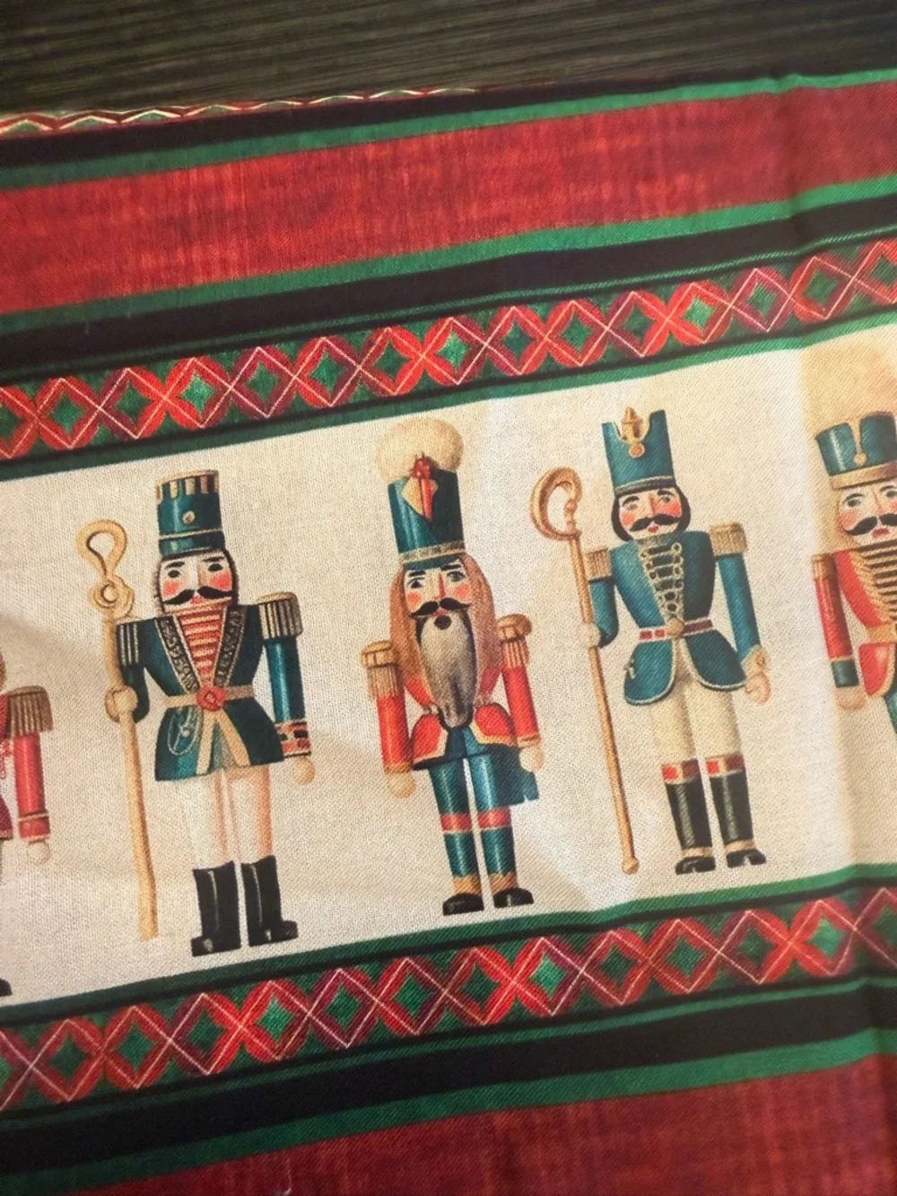 Christmas Holiday Fabric Crafting DIY Nutcrackers Ornaments Vintage Look Fabric